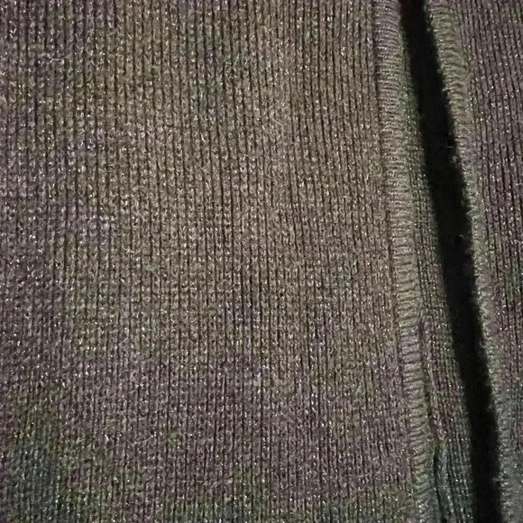 Coldwater Creek Sz M Cardigan Sparkle Heart Button Cozy Holiday Party Fall - Picture 8 of 15
